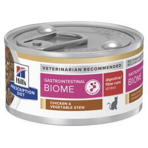 Hill’s 貓用處方罐頭 - GI Biome 腸胃益菌(燉雞肉蔬菜)減壓配方 2.9oz (24罐)