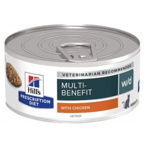 Hill’s Prescription Diet Feline Canned Food - w/d Chicken 5.5oz (24 Cans)