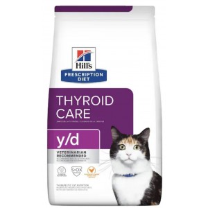 Hill’s 貓用處方乾糧 - y/d 甲狀腺健康配方 4lbs 