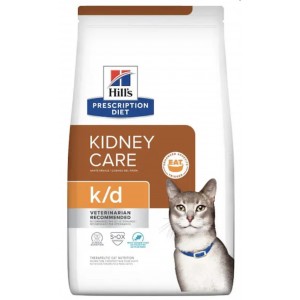 Hill's Prescription Diet Feline Dry Food - k/d with Ocean Fish 4lbs 