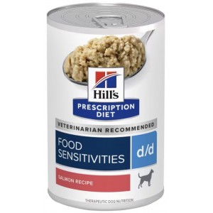 Hill’s 犬用處方罐頭 - d/d 皮膚/食物敏感配方(三文魚味) 13oz (12罐) 