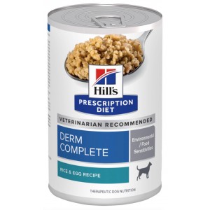 Hill’s 犬用處方罐頭 - Derm Complete 皮膚全能照護配方(蛋加飯) 13oz (12罐)