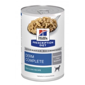 Hill’s 犬用處方罐頭 - Derm Complete 皮膚全能照護配方(蛋加飯) 13oz (12罐)