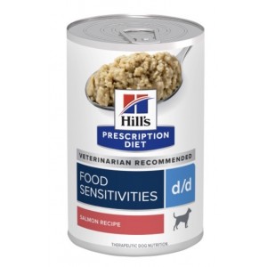 Hill’s 犬用處方罐頭 - d/d 皮膚/食物敏感配方(三文魚味) 13oz (12罐) 