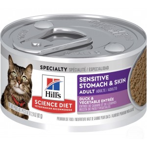 Hill's Science Diet-Sensitive Stomach & Skin 敏感腸胃及皮膚鴨肉蔬菜主食罐 2.9oz (買22罐送2罐，合共24罐)