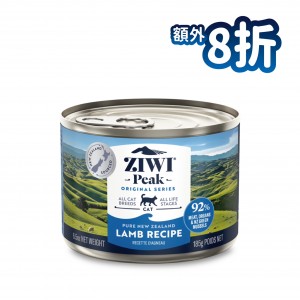 ZiwiPeak 巔峰 鮮肉貓罐頭 - 羊肉配方 185g (12罐)