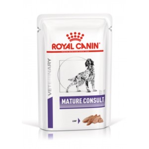 ROYAL CANIN VHN Dog Mature Consult Pouch (Loaf) 老犬健康管理袋裝濕糧（肉塊） 85g (12包)