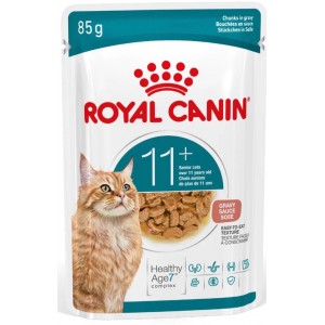 ROYAL CANIN Ageing 11+ Cat (Gravy) 老年貓11+營養主食濕糧（肉汁） 85g (12包)