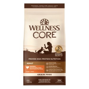Wellness Core 無穀物成貓乾糧 - 原味火雞併雞肉配方 5lbs 