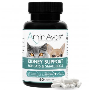AminAvast 胺腎 300mg 20磅以下貓犬腎臟保健品 60粒 (新包裝)