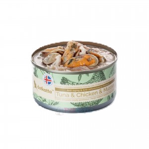 Astkatta Canned Cat Food - Tuna & Chicken & Mussel 80g