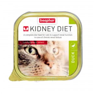 Beaphar Kidney Diet Adult Cat Canned Food - Duck 100g