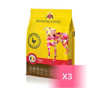 Brabanconne 低穀物小型幼犬乾糧 - 雞肉配方 7.5kg (3包2.5kg)