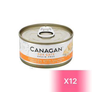 Canagan Canned Cat Food - Chicken with Salmon 75g (12 Cans)
