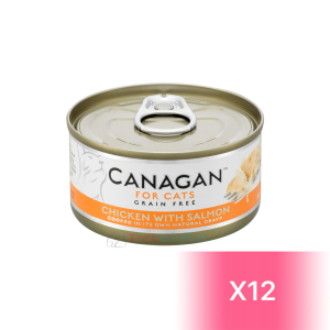 Canagan 原之選 貓罐頭 - 雞肉、三文魚 75g (12罐)