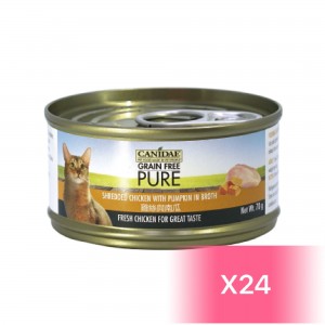 Canidae Canned Cat Food - Shredded Chicken with Pumpkin in Broth 70g (24 Cans)