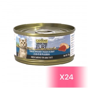 Canidae 卡比 貓罐頭 - 白身吞拿魚、雞絲 70g (24罐)