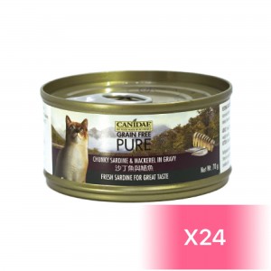 Canidae Canned Cat Food - Chunky Sardine & Mackerel in Gravy 70g (24 Cans)
