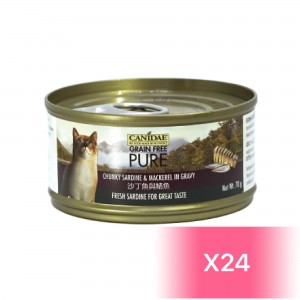 Canidae 卡比 貓罐頭 - 沙丁魚、鯖魚 70g (24罐)