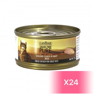 Canidae Canned Cat Food - Shredded Chicken in Gravy 70g (24 Cans)