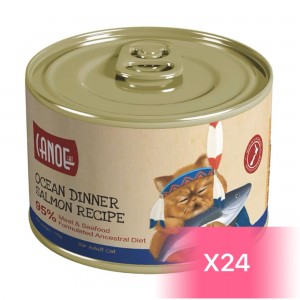 Canoe Canned Cat Food - Salmon Recipe 175g (24 Cans)