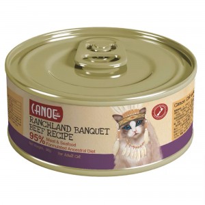 Canoe 鮮肉貓罐頭 - 牛肉(草原牧場)配方 90g 【到期日:08/2025】