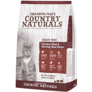 Grandma Mae's Country Naturals 無穀物全貓乾糧 - 雞肉鯡魚低敏配方 12lbs