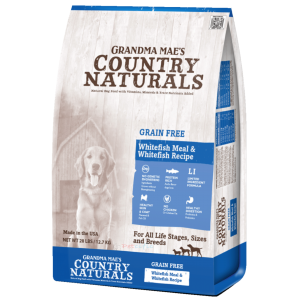 Grandma Mae's Country Naturals 無穀物全犬乾糧 - 三文魚白鮭魚配方 12lbs