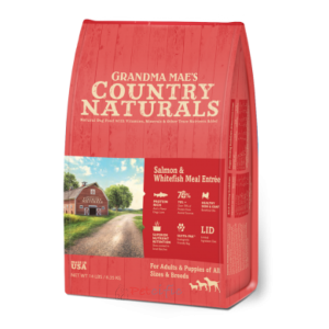 Grandma Mae's Country Naturals All Life Stages Dog Dry Food - Salmon & Whitefish Recipe 25lbs