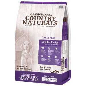 Grandma Mae's Country Naturals 單一蛋白無穀物老犬乾糧 - 防敏高纖配方 14lbs