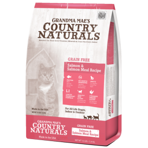 Grandma Mae's Country Naturals Grain Free All Life Stages Cat Dry Food - Salmon Meal Recipe 6lbs