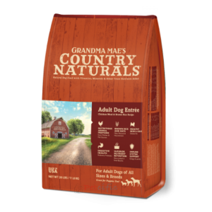 【EXP:04/2024】Grandma Mae's Country Naturals Adult Dog Dry Food - Adult Dog Sensitive Stomach Recipe 12lbs