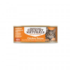Grandma Mae's Country Naturals Canned Cat Food - Chicken Entrée 2.8oz