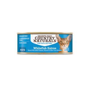 Grandma Mae's Country Naturals Canned Cat Food - Whitefish Entrée 2.8oz