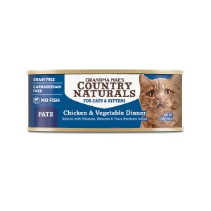Grandma Mae's Country Naturals Canned Cat Food - Chicken & Vegetable Dinner 2.8oz