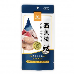 汪喵星球 貓鮮肉主食餐包 - 滴魚精鰹魚烏魚餐(泌尿健康) 40g