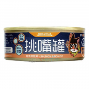 DogCatStar Canned Cat Food - Salmon & Bonito 80g