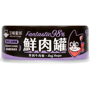 DogCatStar Canned Cat Food - Beef 80g