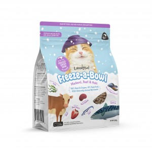 Freeze-a-Bowl 凍乾全貓糧 - 牛肉、鯖魚、鱈魚配方 200g