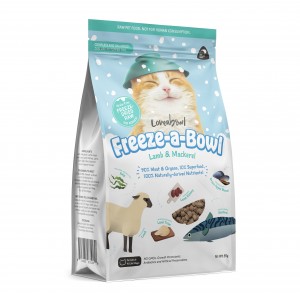 Freeze-a-Bowl 凍乾全貓糧 - 羊肉、鯖魚配方 85g