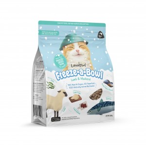 Freeze-a-Bowl 凍乾全貓糧 - 羊肉、鯖魚配方 200g