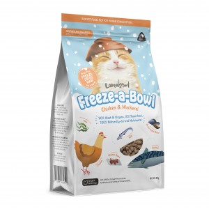 Freeze-a-Bowl 凍乾全貓糧 - 走地雞、鯖魚配方 85g