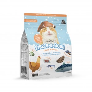 Freeze-a-Bowl 凍乾全貓糧 - 走地雞、鯖魚配方 200g