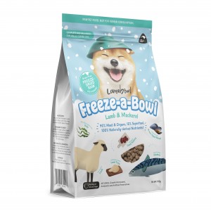 Freeze-a-Bowl 凍乾全犬糧 - 羊肉、鯖魚配方 140g