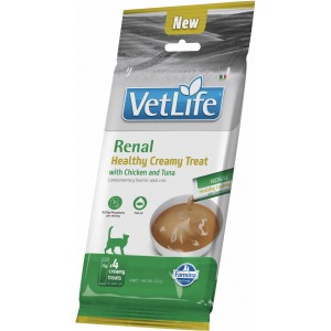 Vet Life 貓用處方肉泥小食 - Renal(Chicken and Tuna) 腎臟配方 4 x 15g