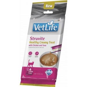 Vet Life 貓用處方肉泥小食 - Struvite(Chicken and Tuna) 泌尿道結石配方 4 x 15g