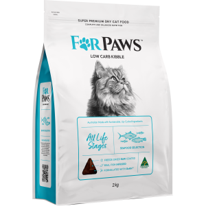 For Paws 低碳全貓乾糧 - Seafood Selection 海洋(三文魚、吞拿魚、鯖魚、沙甸魚)配方 2kg