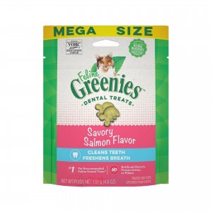 Greenies 潔齒貓小食 - 三文魚味 4.6oz