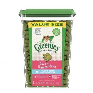 【到期日:05/2026】Greenies 潔齒貓小食 - 三文魚味 9.75oz