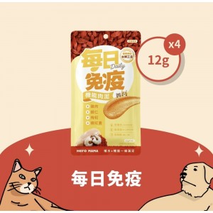 HeroMAMA 貓狗醬汁小食 - 雞肉、蝦肉(每日免疫) 4 x 12g